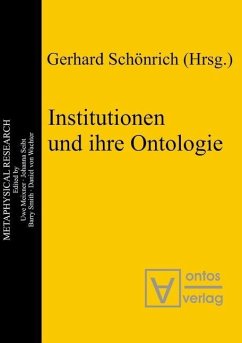 Institutionen und ihre Ontologie (eBook, PDF)