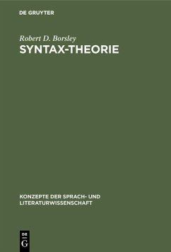 Syntax-Theorie (eBook, PDF) - Borsley, Robert D.