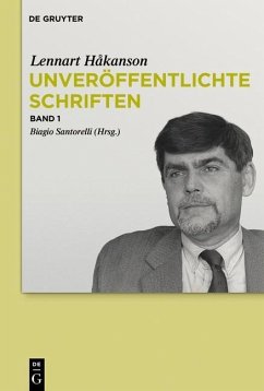 Unveröffentlichte Schriften (eBook, PDF) - Håkanson, Lennart