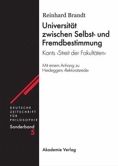 Universität zwischen Selbst- und Fremdbestimmung (eBook, PDF) - Brandt, Reinhard