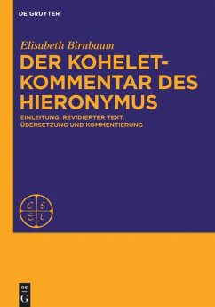 Der Koheletkommentar des Hieronymus (eBook, PDF)