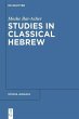 Studies in Classical Hebrew (eBook, PDF) - Bild 1