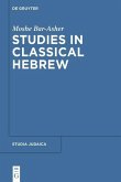 Studies in Classical Hebrew (eBook, PDF)