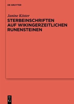 Sterbeinschriften auf wikingerzeitlichen Runensteinen (eBook, ePUB) - Köster, Janine