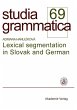 Lexical segmentation in Slovak and... - Bild 1