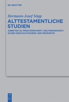 Alttestamentliche Studien (eBook, PDF) - Stipp, Hermann-Josef
