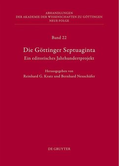 Die Göttinger Septuaginta (eBook, PDF)