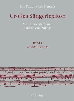 Großes Sängerlexikon (eBook, PDF) - Kutsch, Karl-Josef; Riemens, Leo