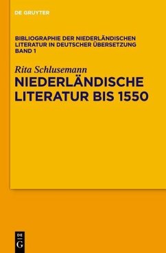 Niederländische Literatur bis 1550 (eBook, PDF) - Schlusemann, Rita