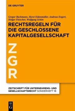 Prinzipien der geschlossenen Kapitalgesellschaft in Europa (eBook, PDF) - Bachmann, Gregor; Eidenmüller, Horst; Engert, Andreas