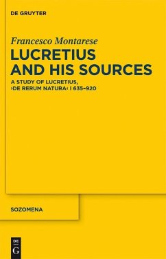 Lucretius and His Sources (eBook, PDF) - Montarese, Francesco