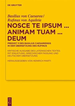 Nosce te ipsum ... animam tuam ... Deum (eBook, PDF) - Caesarea, Basilius von; Aquileia, Rufinus von