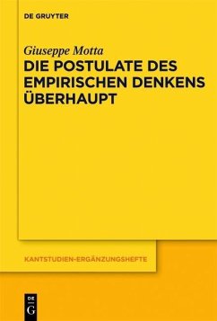 Die Postulate des empirischen Denkens überhaupt (eBook, PDF) - Motta, Giuseppe