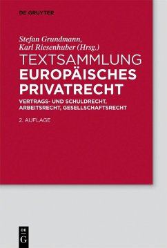 Textsammlung Europäisches Privatrecht (eBook, PDF)