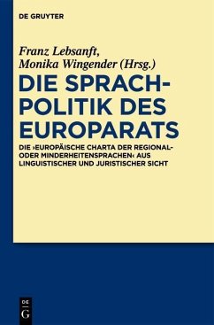 Die Sprachpolitik des Europarats (eBook, PDF)