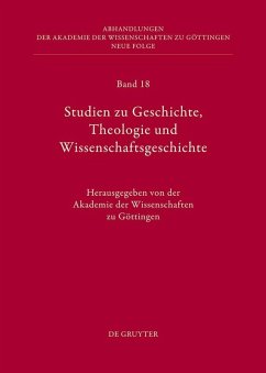 Cover Studien zu Geschichte, Theologie und Wissenschaftsgeschichte (eBook, PDF)