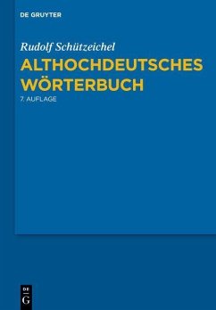 Althochdeutsches Wörterbuch (eBook, PDF) - Schützeichel, Rudolf