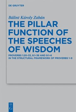 The Pillar Function of the Speeches of Wisdom (eBook, PDF) - Zabán, Bálint Károly