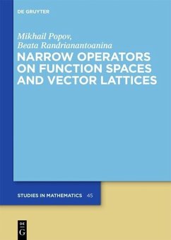 Narrow Operators on Function Spaces and Vector Lattices (eBook, PDF) - Popov, Mikhail; Randrianantoanina, Beata