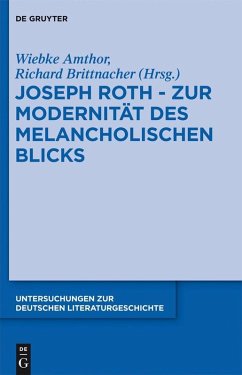 Cover Joseph Roth - Zur Modernität des melancholischen Blicks (eBook, PDF)