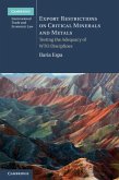 Export Restrictions on Critical Minerals and Metals (eBook, PDF)