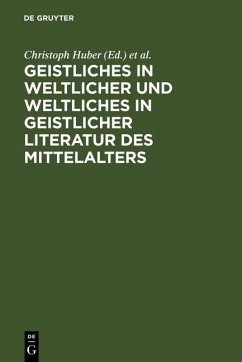 Cover Geistliches in weltlicher und Weltliches in geistlicher Literatur des Mittelalters (eBook, PDF)