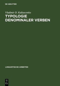 Cover Typologie denominaler Verben (eBook, PDF)