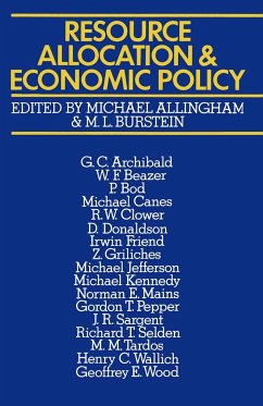 Resource Allocation and Economic Policy - Allingham, Michael G.;Burstein, M. L.