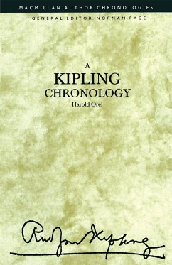 A Kipling Chronology - Orel, Harold