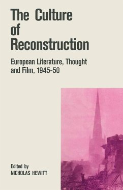 The Culture of Reconstruction - Hewitt, Nicholas