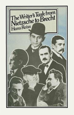 The Writer's Task from Nietzsche to Brecht - Reiss, Hans