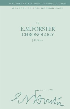An E. M. Forster Chronology - Stape, J.