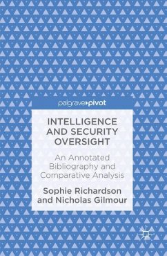 Intelligence and Security Oversight - Richardson, Sophie;Gilmour, Nicholas