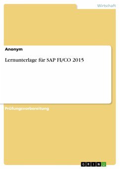 Lernunterlage für SAP FI/CO 2015 (eBook, PDF)