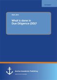 What is done in Due Diligence (DD)? (eBook, PDF)