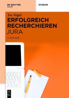 Erfolgreich recherchieren Jura (eBook, ePUB) - Vogel, Ivo