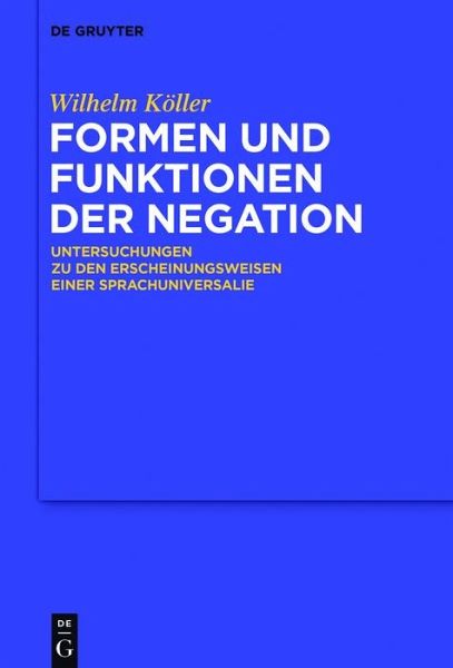 Formen und Funktionen der Negation (eBook, ePUB)