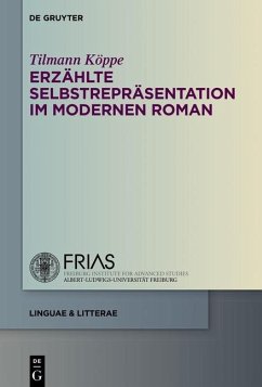 Cover Erzählte Selbstrepräsentation im modernen Roman (eBook, PDF)