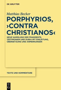 Porphyrios, Contra Christianos (eBook, PDF) - Becker, Matthias