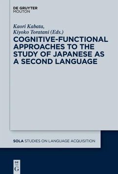 Cognitive-Functional Approaches to the Study of Japanese as a Second Language (eBook, ePUB)