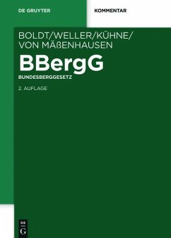 BBergG Bundesberggesetz (eBook, PDF)