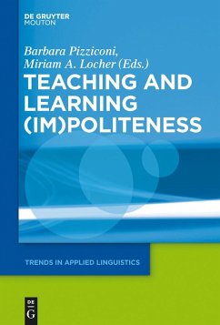 Teaching and Learning (Im)Politeness (eBook, ePUB)