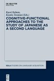 Cognitive-Functional Approaches to the Study of Japanese as a Second Language (eBook, PDF)