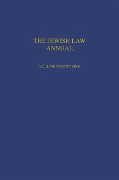 Cover Jewish Law Annual Volume 21 (eBook, PDF)