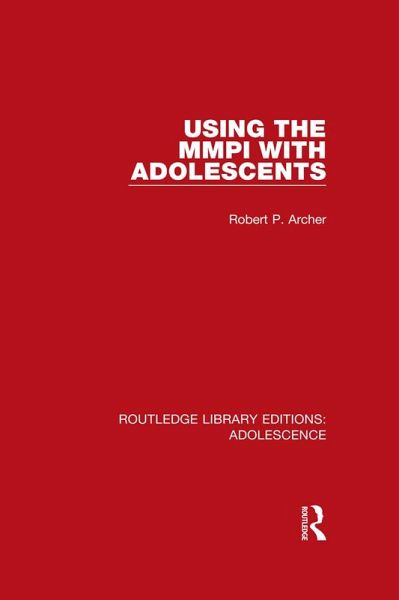 Using the MMPI with Adolescents (eBook, PDF) Using the MMPI with Adolescents (eBook, PDF)