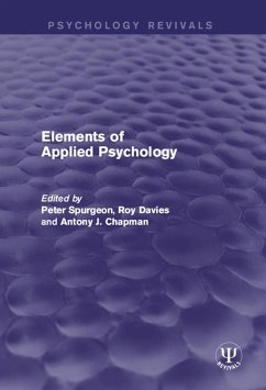 Elements of Applied Psychology (eBook, ePUB)