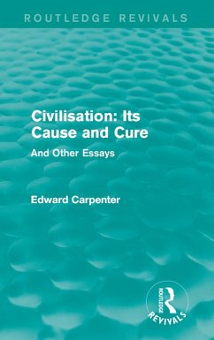 Cover Civilisation: Its Cause and Cure (eBook, PDF)