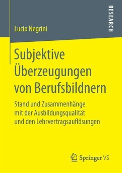 Subjektive Überzeugungen von Berufsbildnern (eBook, PDF) - Negrini, Lucio