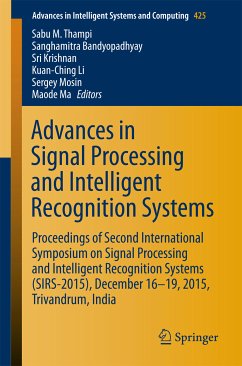 Advances in Signal Processing and Intelligent Recognition Systems (eBook, PDF)