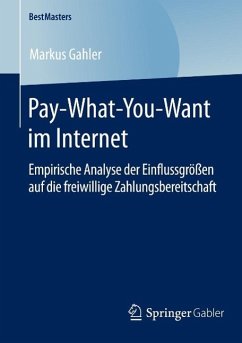 Pay-What-You-Want im Internet (eBook, PDF) - Gahler, Markus